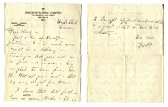 Franklin D. Roosevelt Autograph Letter Signed, Just Days Before His Inauguration as Governor of New York -- ...I wish much you could be in Albany on Tuesday...